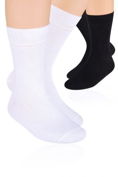 Steven art.001 Chlapecké ponožky 35-37 černá