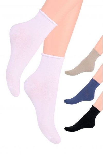 Steven art.115 Dámské ponožky 38-40 bílá