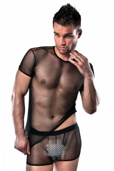 Passion 017 černá Pánská souprava XXL/XXXL černá