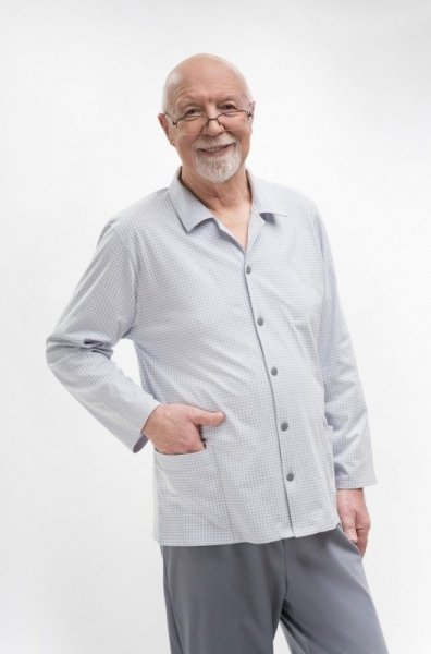 Martel Antoni 403 Rozepínané Pánské pyžamo XXL šedá