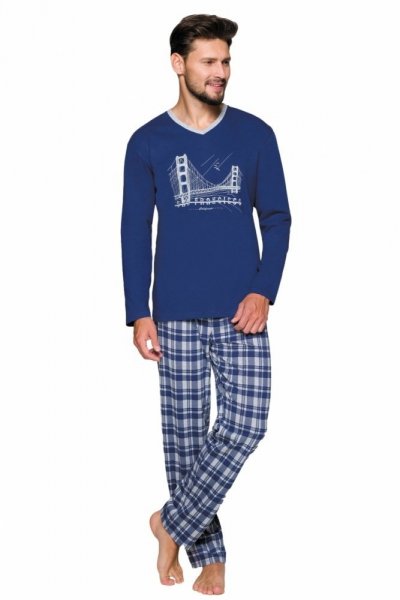 Regina 576 Pánské pyžamo 2XL XXL šedá